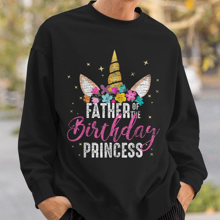 Einhorn Geburtstag Sweatshirt für Vater der Prinzessin Geschenke für Ihn