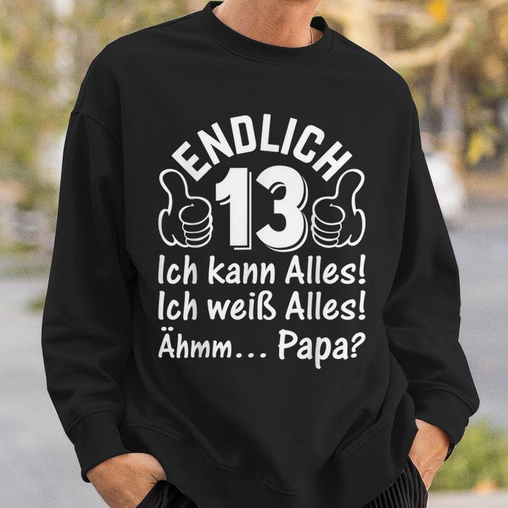 Endlich 13 Ich Kann Alles 13 Jahre Nager 13 Geburtstag Sweatshirt Geschenke für Ihn