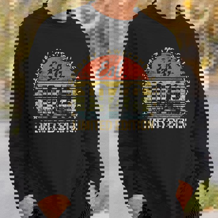 Est 1948 Limited Edition 75Th Birthday Vintage 75 Year Old Sweatshirt Gifts for Him Est 1948 Limited Edition 75Th Birthday Vintage 75 Year Old Sweatshirt Gifts for Him