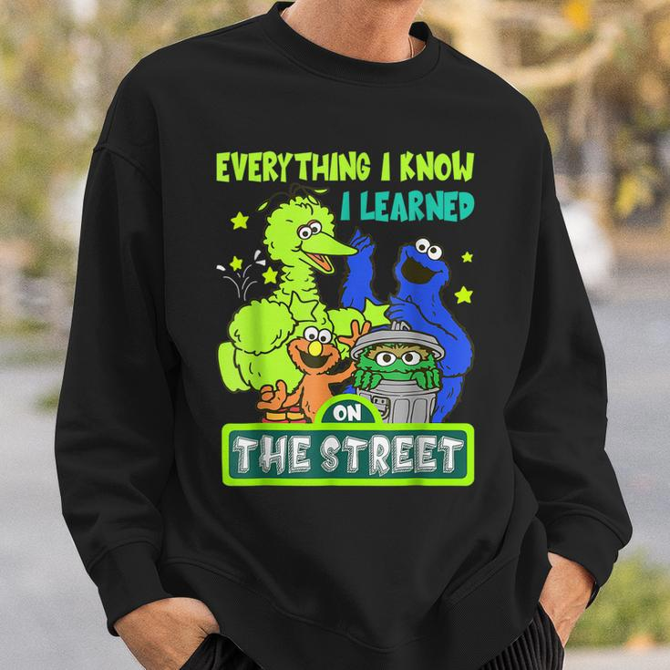 Everything I Know I Learned On The Streets V2 Men Women Sweatshirt Graphic Print Unisex Gifts for Him