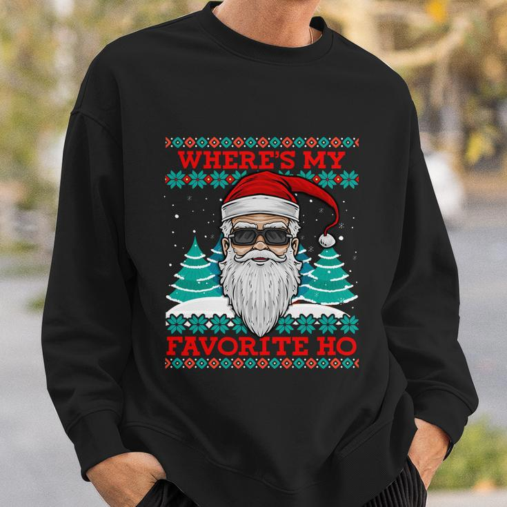 Evil Santa Wheres My Favorite Ho Funny Ugly Christmas Gift Sweatshirt Gifts for Him