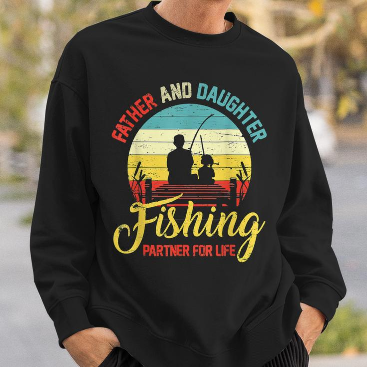 Father Daughter Fishing Partner For Life Retro Matching Dad V2 Sweatshirt Gifts for Him