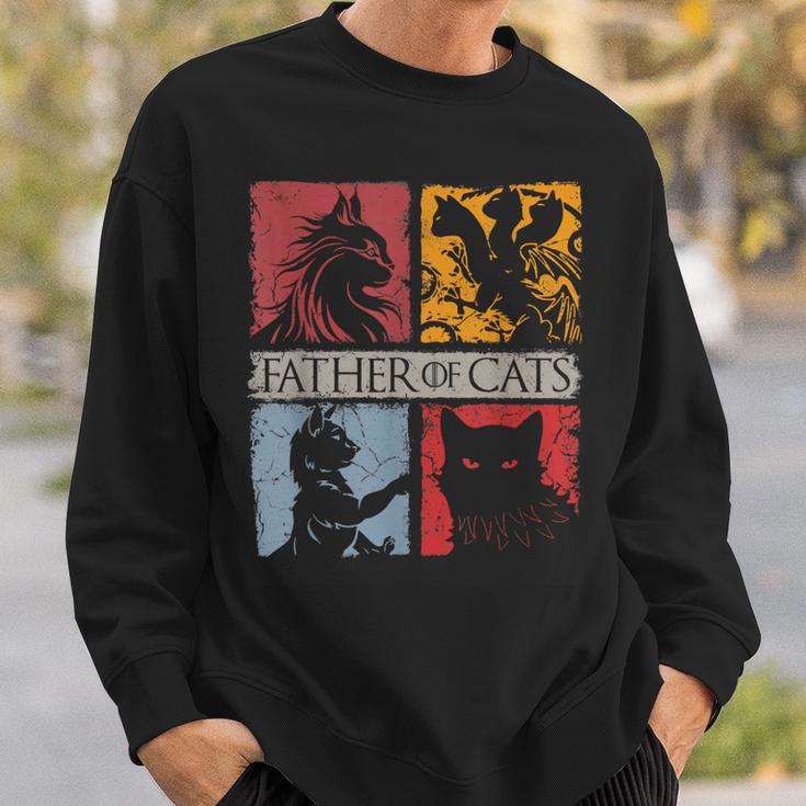 Father Of Cats Cat Dad Funny Cats Lover Father’S Day Gifts Sweatshirt Gifts for Him