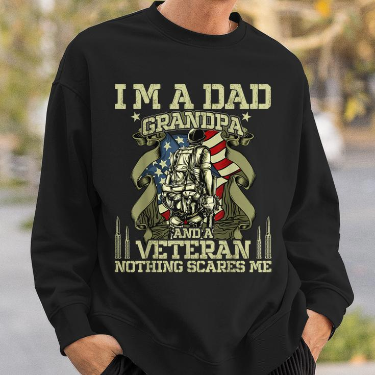 Fathers Day | 4Th Of July | Im A Dad Grandpa And A Veteran Sweatshirt Gifts for Him
