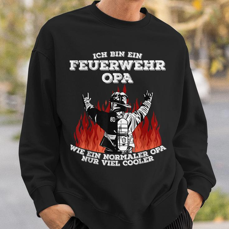 Feuerwehr Opa Cooler Opa Feuerwehrmann Sweatshirt Geschenke für Ihn