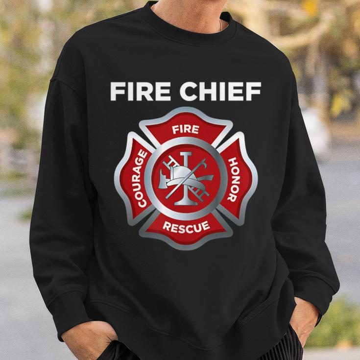 Firefighter Firefighting Fireman Fire Chief Sweatshirt Gifts for Him