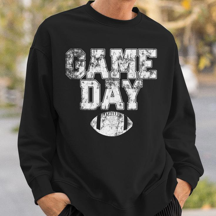 Football Day Game Vintage Distressed Graphic Mens Womens Dad V2 Sweatshirt Gifts for Him