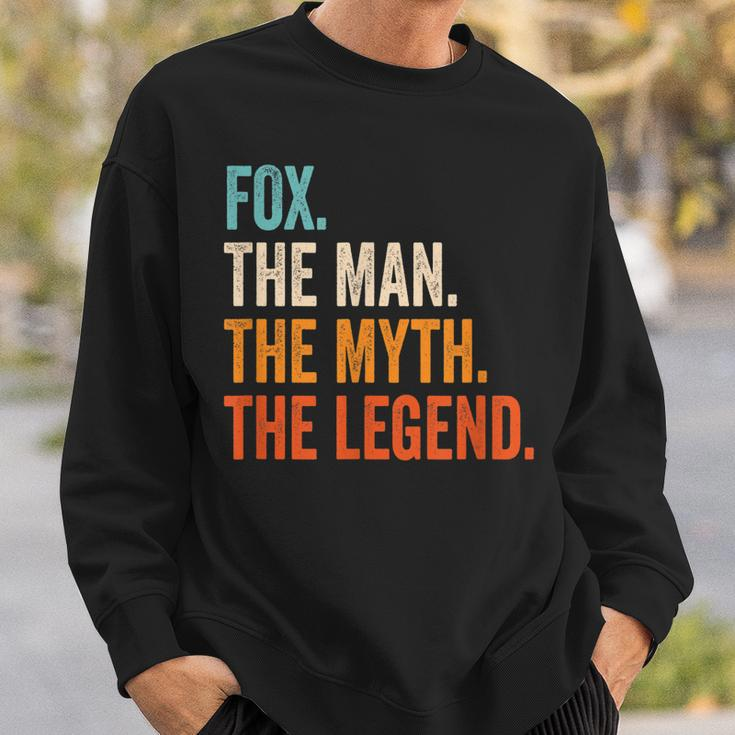 Fox The Man The Myth The Legend First Name Fox Gift For Mens Sweatshirt Gifts for Him