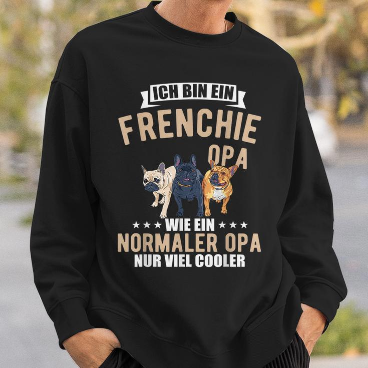 Französische Bulldogge Opa Sweatshirt für Herren, Hundebesitzer Tee Geschenke für Ihn