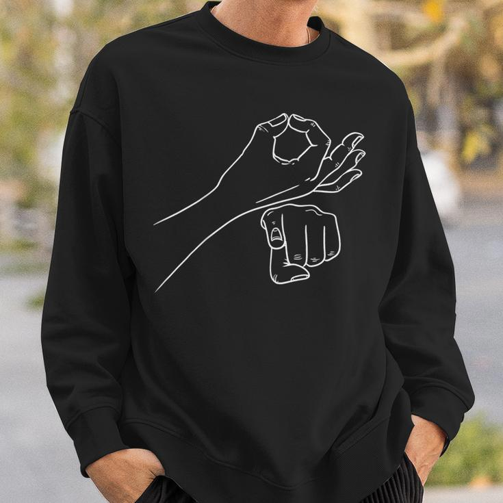 Funny Asl Sign Language Explicit Novelty Sweatshirt Gifts for Him