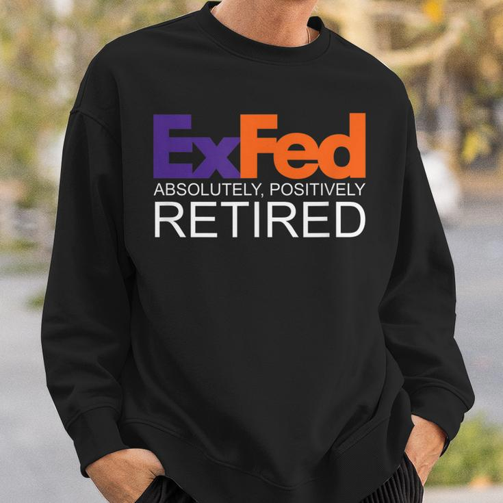Funny Co-Worker Gift Federal Ex Fed Happy Retirement Party Sweatshirt Gifts for Him