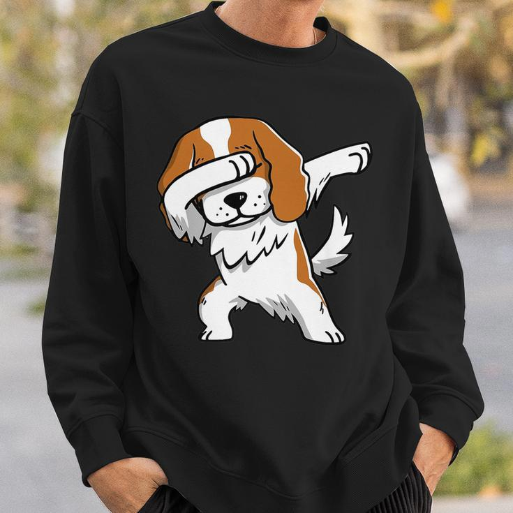 Funny Dabbing Cavalier King Charles Spaniel Dog Gift Sweatshirt Gifts for Him
