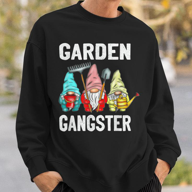 Funny Gnome Lover Garden Gangster Gnomes Gardener Sweatshirt Gifts for Him
