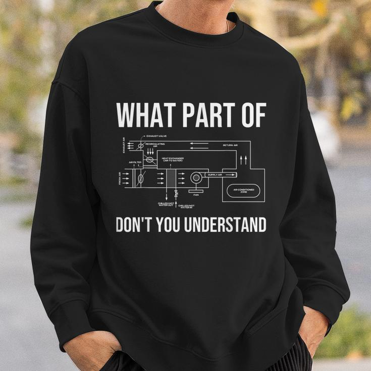 Funny Hvac For Men Dad Hvac Installer Engineers Tech V2 Sweatshirt Gifts for Him