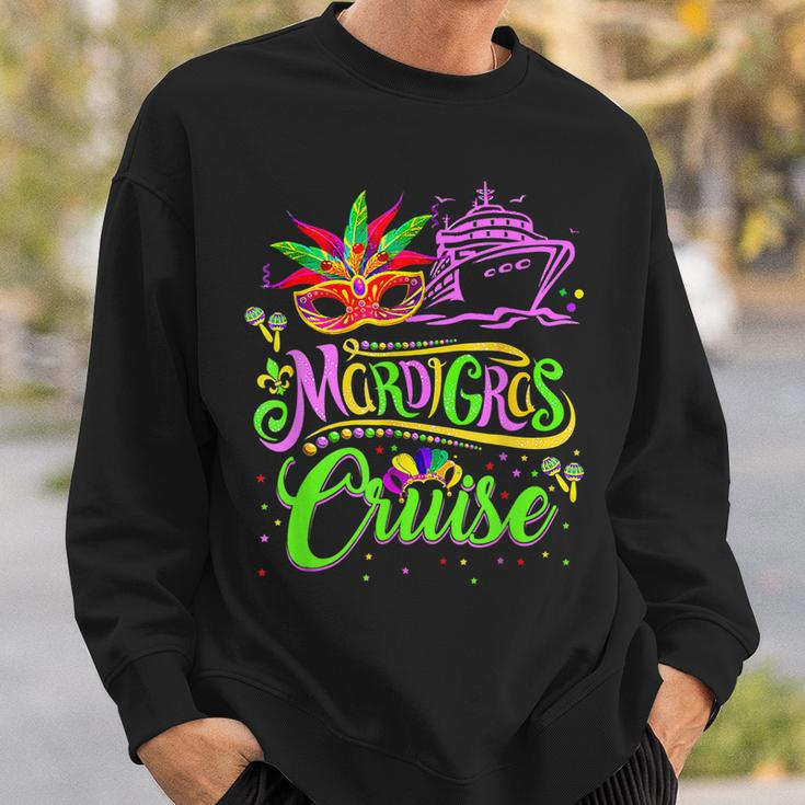 Funny Mardi Gras Cruise Cruising Mask Cruise Ship Carnival Sweatshirt Gifts for Him