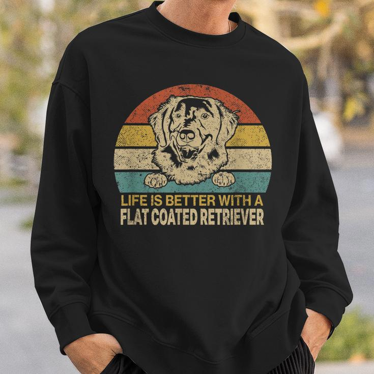 Funny Saying For Flat Coated Retriever Fans Men Women Sweatshirt Graphic Print Unisex Gifts for Him