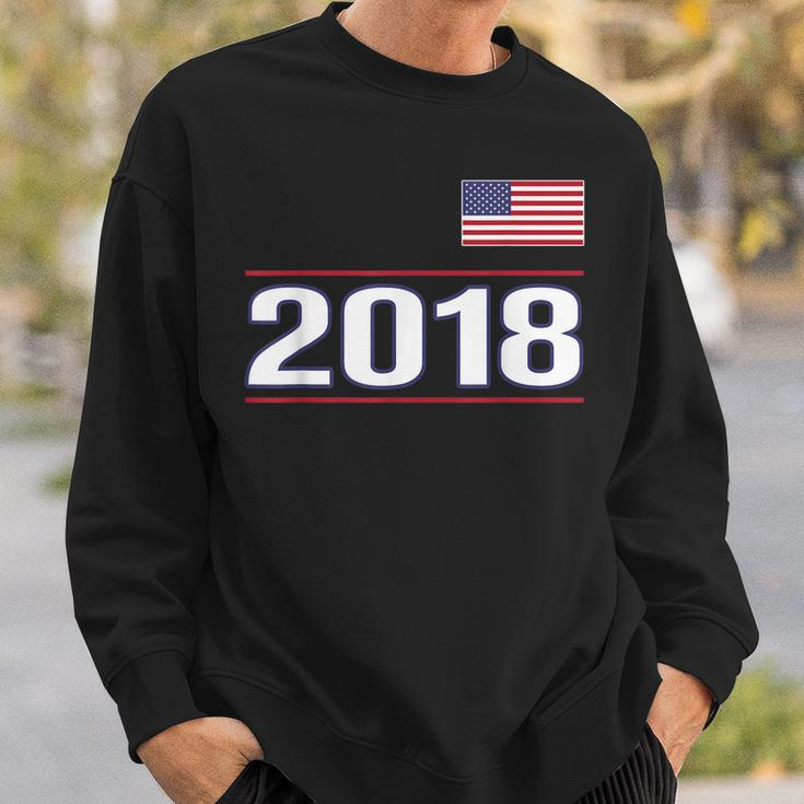 Geburtstag 2018 Sweatshirt mit Amerikanischer Flagge für Männer und Frauen Geschenke für Ihn