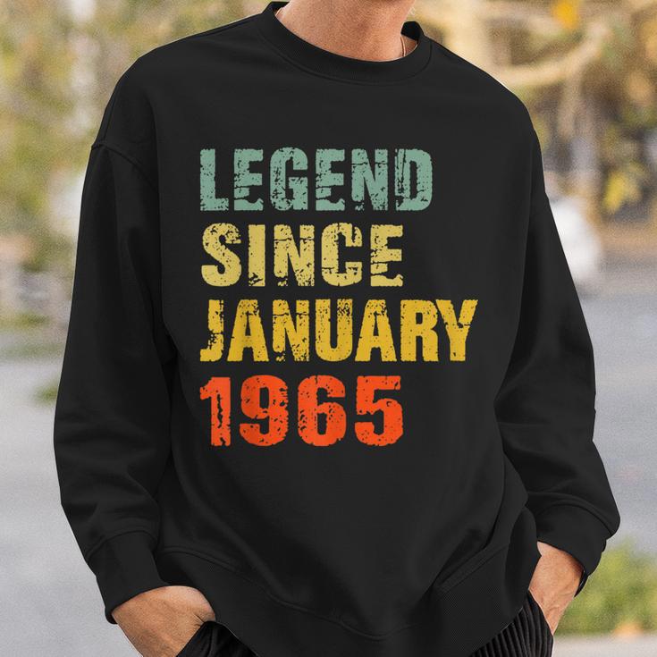 Geschenke Zum 57 Geburtstag Legende Seit Januar 1965 Sweatshirt Geschenke für Ihn