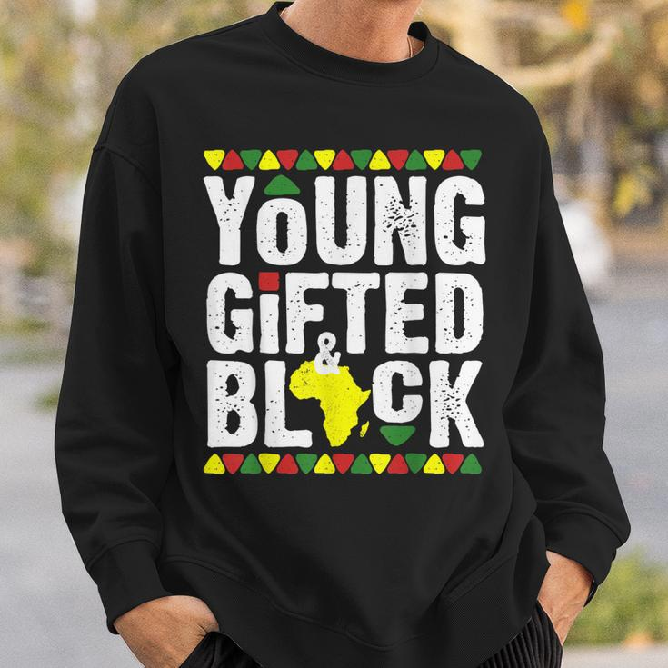 Gifted Young Black Dashiki African Pride History Month Magic V4 Sweatshirt Gifts for Him