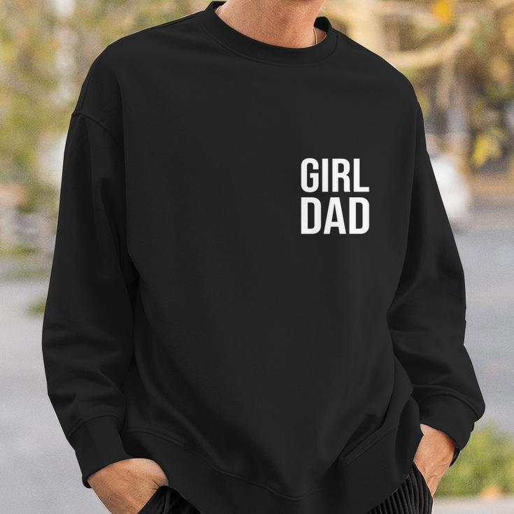 Girl Dad Pocket Print Daddy Papa Fathers Day Sweatshirt Gifts for Him