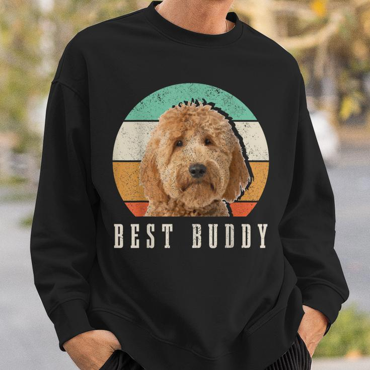 Goldendoodle Dad Doodle Mom Best Buddy Retro Vintage Dog Sweatshirt Gifts for Him