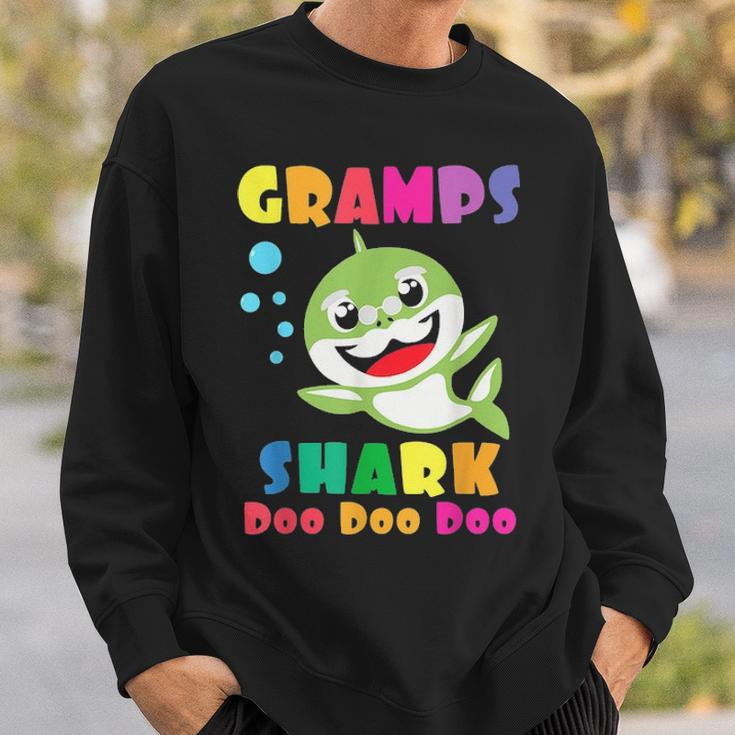 Gramps Shark Funny Fathers Day Gift For Mens Dad Sweatshirt Gifts for Him