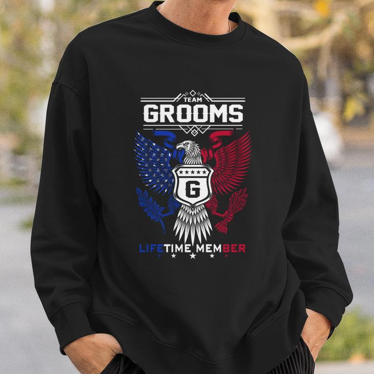Grooms Name - Grooms Eagle Lifetime Member Sweatshirt Gifts for Him