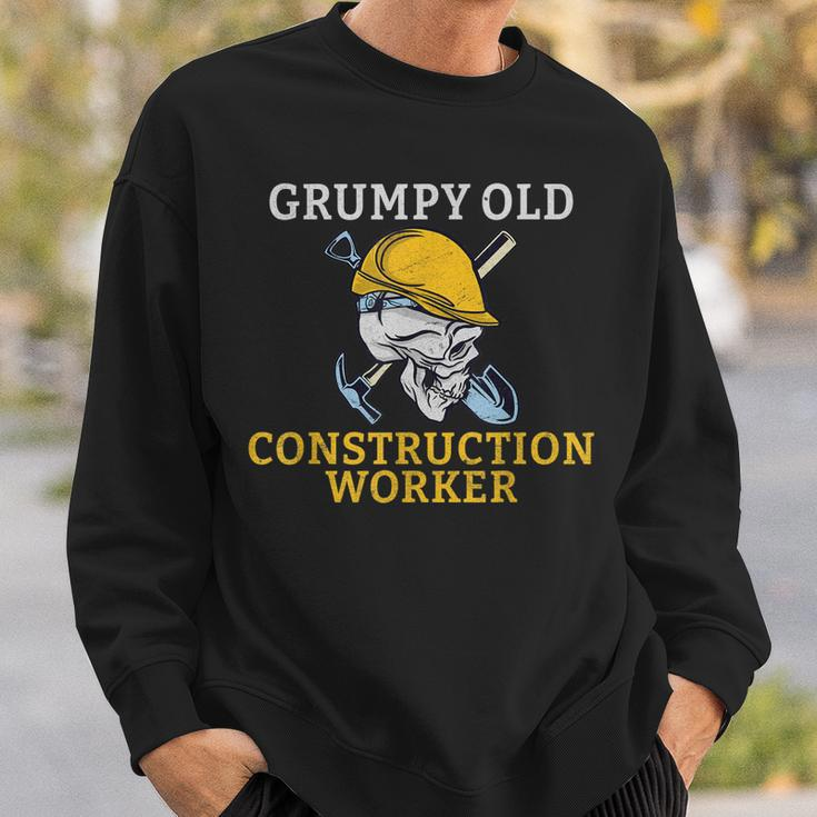 Grumpy Old Construction Worker Sweatshirt Gifts for Him