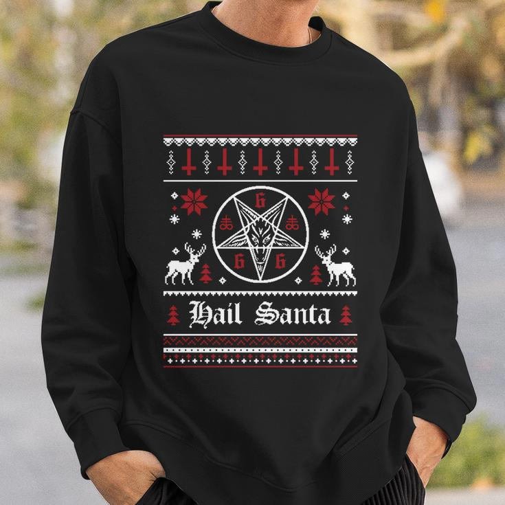 Hail Santa Ugly Christmas Sweater Gift Sweatshirt Gifts for Him