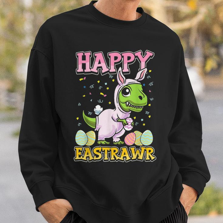 Happy EastrawrRex Dinosaur Easter Bunny Egg V3 Sweatshirt Gifts for Him