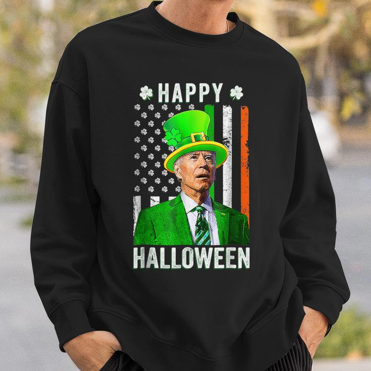 Happy Halloween Joe Biden St Patricks Day Leprechaun Hat Sweatshirt Gifts for Him