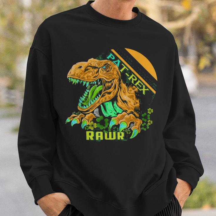 Happy Pat Rex DayRex Dinosaur St Patricks Day Sweatshirt Gifts for Him