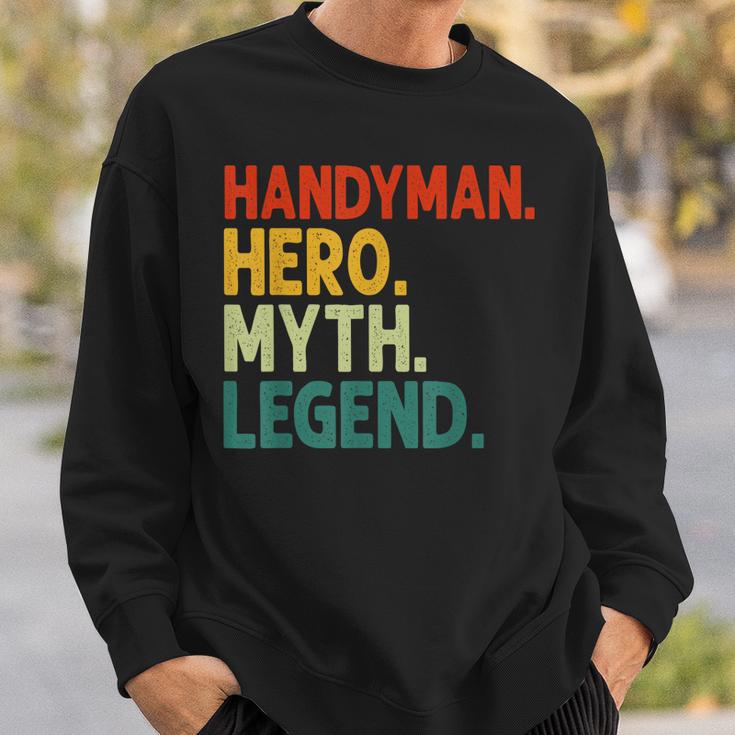 Heimwerker Held Sweatshirt für Herren, Mythos Legende im Vintage-Stil Geschenke für Ihn