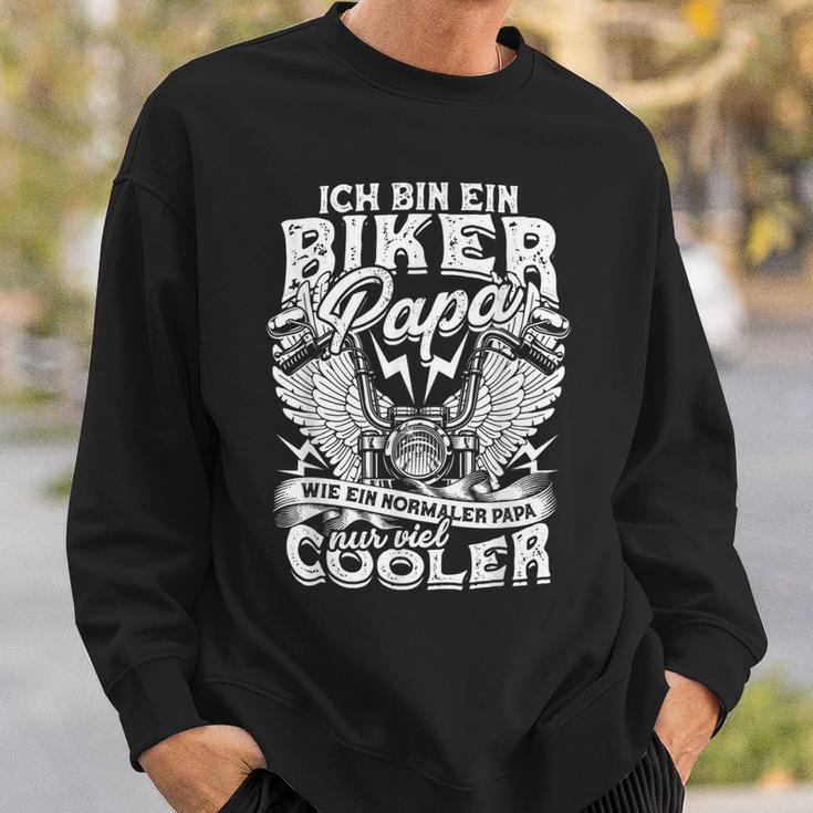 Herren Biker Papa Sweatshirt, Motorrad Spruch für Väter Geschenke für Ihn