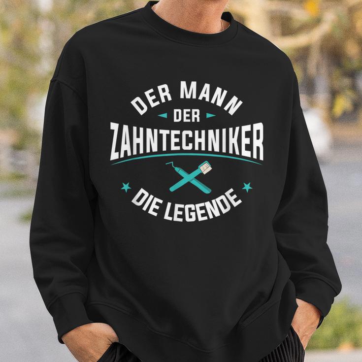 Herren Der Mann Der Zahntechniker Die Legende Zahnprothetiker Sweatshirt Geschenke für Ihn