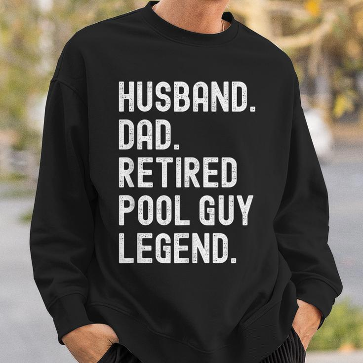 Herren Ehemann Vater Pool Guy Legend Im Ruhestand Sweatshirt Geschenke für Ihn