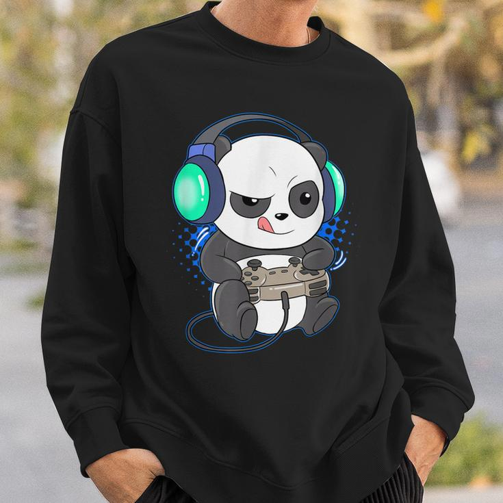 Herren Gaming Panda Sweatshirt, Video & PC-Spiele Motiv Geschenke für Ihn