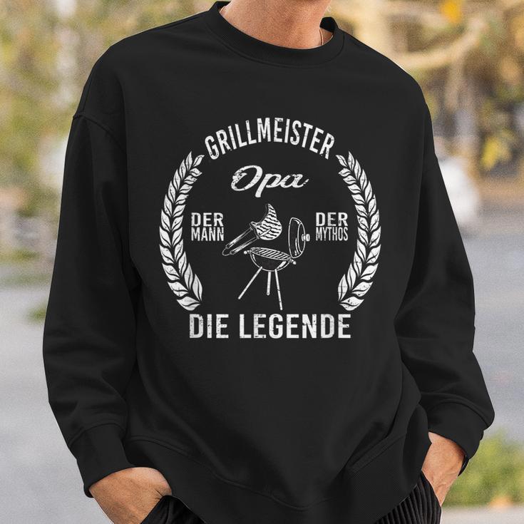 Herren Grillmeister Opa Der Mann Die Legende Sweatshirt Geschenke für Ihn