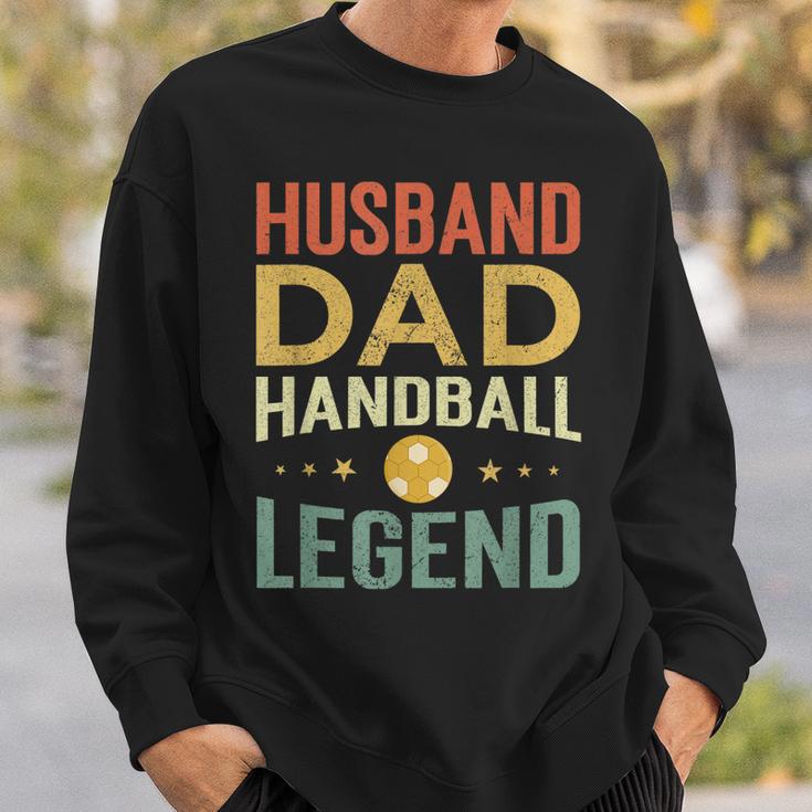 Herren Handball Legende & Vater Retro Sweatshirt, Perfekt für Spieler Geschenke für Ihn