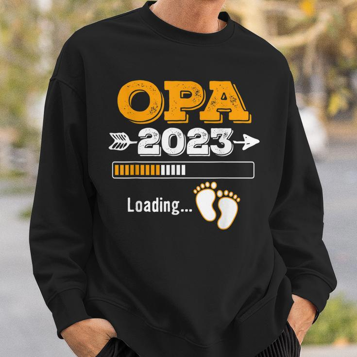 Herren Opa 2023 Loading Sweatshirt, Werdender Opa Nachwuchs Lustig Geschenke für Ihn
