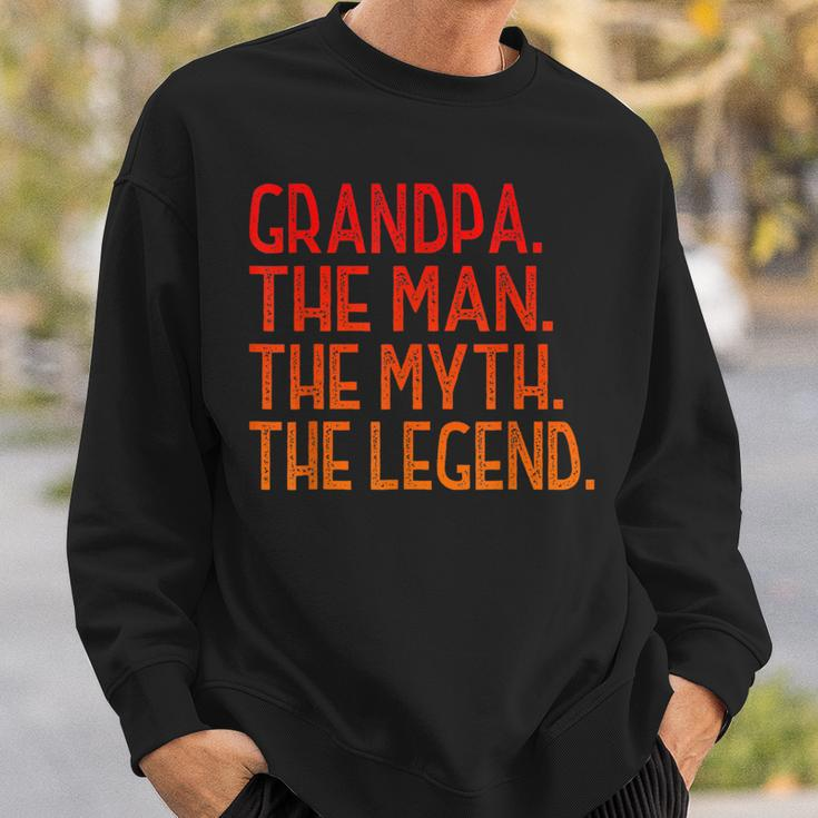 Herren Opa Der Mann Der Myth The Legend Großvater V2 Sweatshirt Geschenke für Ihn