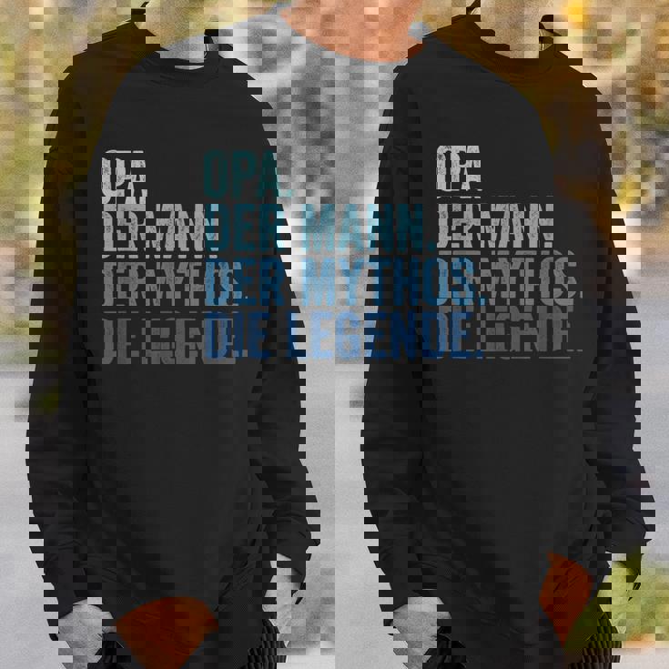 Herren Opa Der Mann Der Mythos Die Legende Vintage Retro Opa Sweatshirt Geschenke für Ihn
