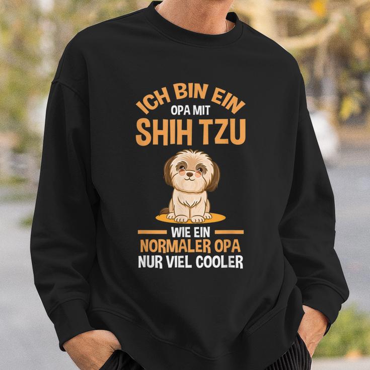 Herren Opa Großvater Shih Tzu Sweatshirt Geschenke für Ihn