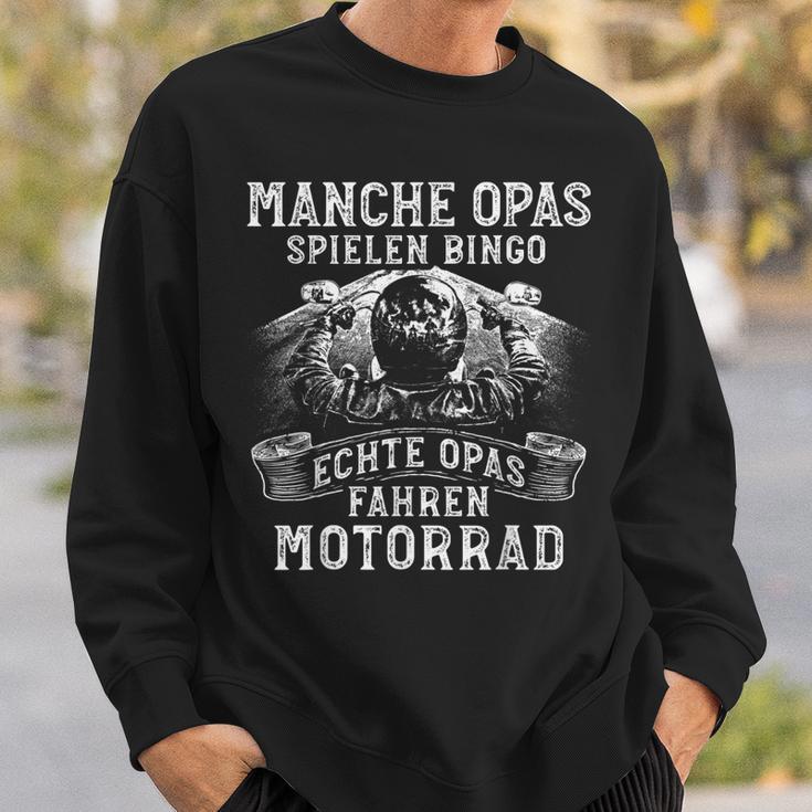 Herren Opa Motorrad Biker Bingo Ältere Motorradfahrer Sweatshirt Geschenke für Ihn