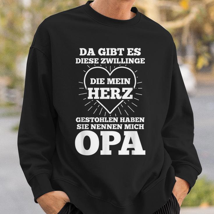 Herren Opa Zwilling Enkel Großvater Sweatshirt Geschenke für Ihn