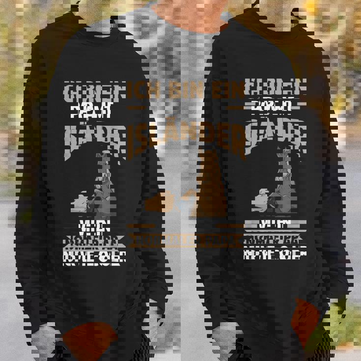 Herren Pferd Isländer Papa Vater Vatertag Reiter Sweatshirt Geschenke für Ihn