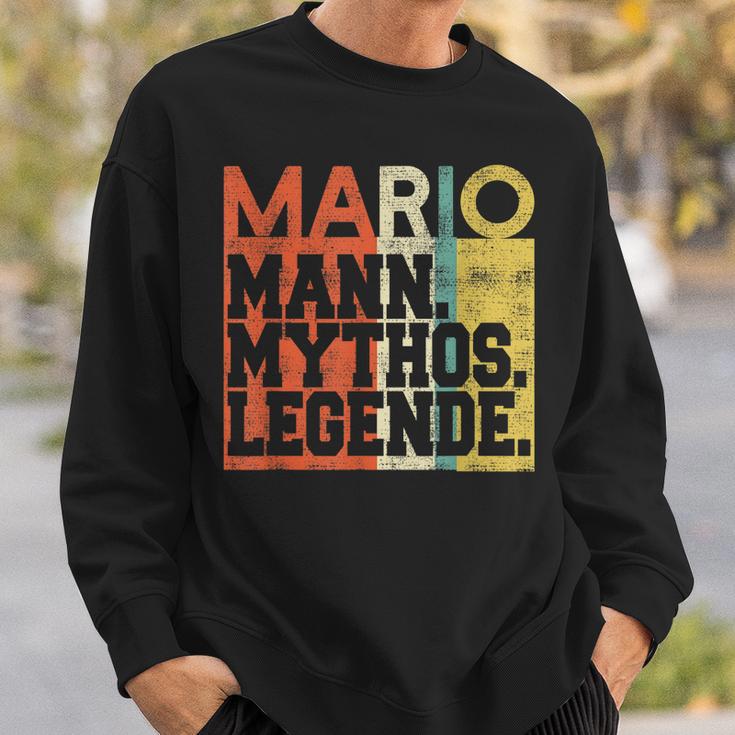 Herren Retro Mario Mann Mythos Legende Geburtstag Geschenk Sweatshirt Geschenke für Ihn