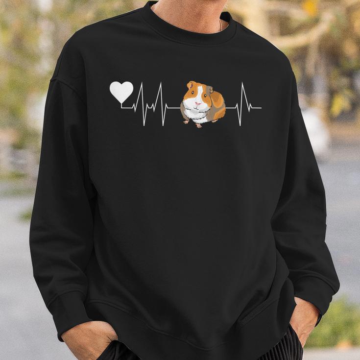 Herzschlag Meerschweinchen Mama Sweatshirt Geschenke für Ihn