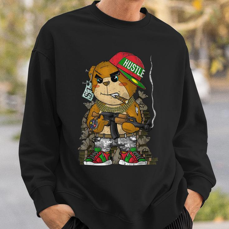 Hip-Hop Clothing Men Hipster Teddy Bear Rap Street Wear Sweatshirt Gifts for Him