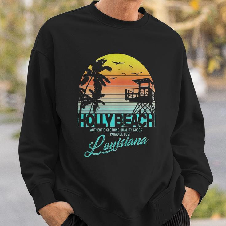 Holly Beach Louisiana Beach Shirt Men Women Sweatshirt Graphic Print Unisex Gifts for Him